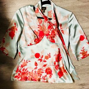 Floral Silk Blouse